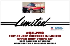SP QJ-J172 1987 1988 1989 1990 JEEP CHEROKEE XJ - LIMITED STRIPE KIT - SCRIPT