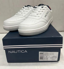 Nautica Kids White Boys Low Top Lace Up Fashion Sneakers New Size 5
