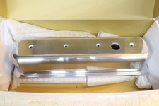 Chevy Sbc 350 Center Bolt Polished Aluminum Plain Valve Covers - Tall W Screws