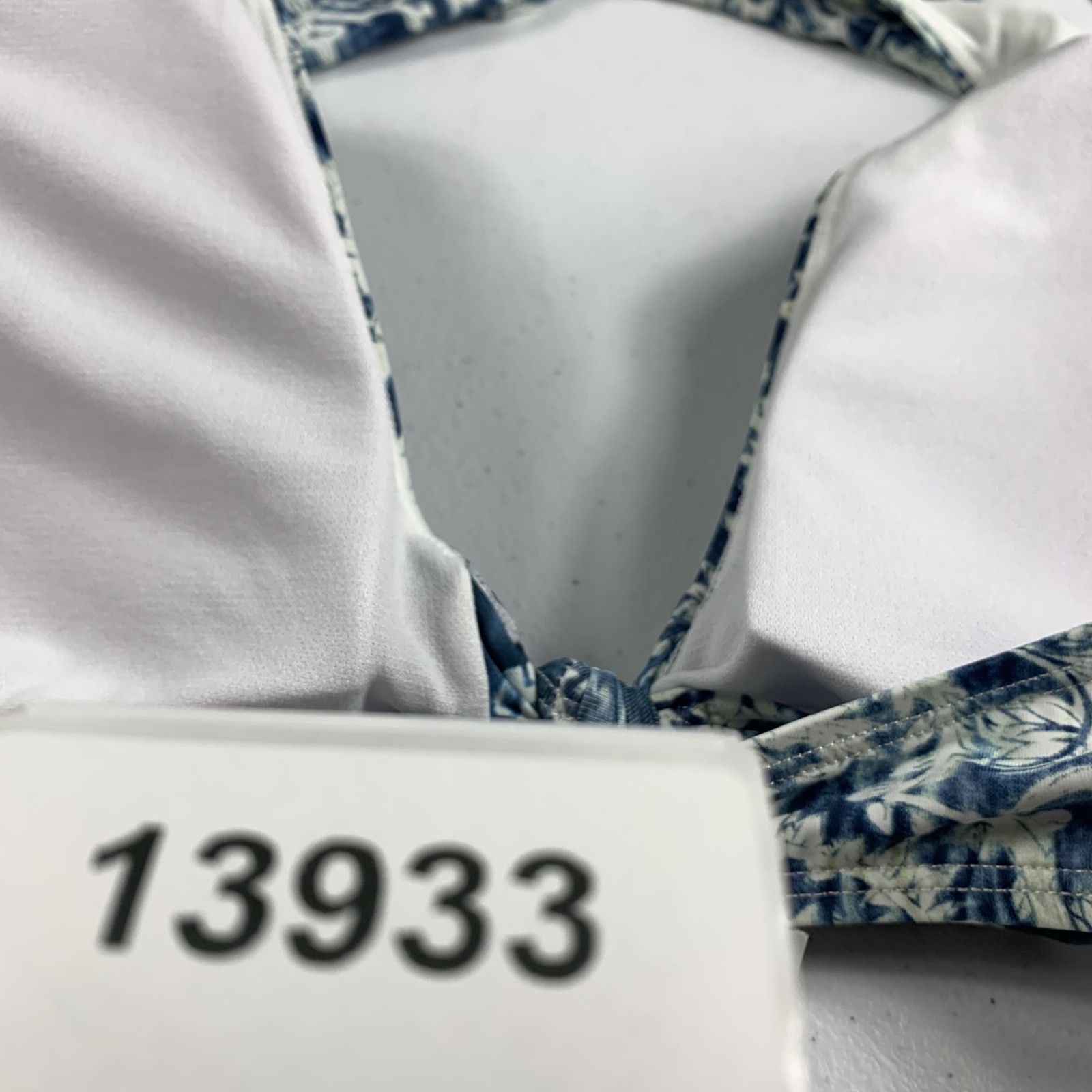 Ralph Lauren Women's Halter Bikini Swim Top Size 12 Floral Print Tie Front NWT thumbnail 5