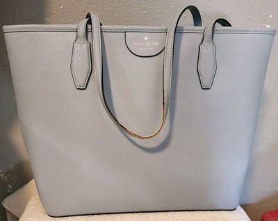 Kate Spade New York Lori D411 Light Blue Tote Textured PVC 16x11