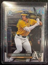 2025 Bowman Chrome Shotaro Morii #BCP-170 Lazer Refractor 1st Prospect Athletics