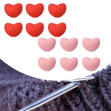 6Pcs 3 mm Hole Knitting Needle Stoppers Silicone Cute Knitting Accessories