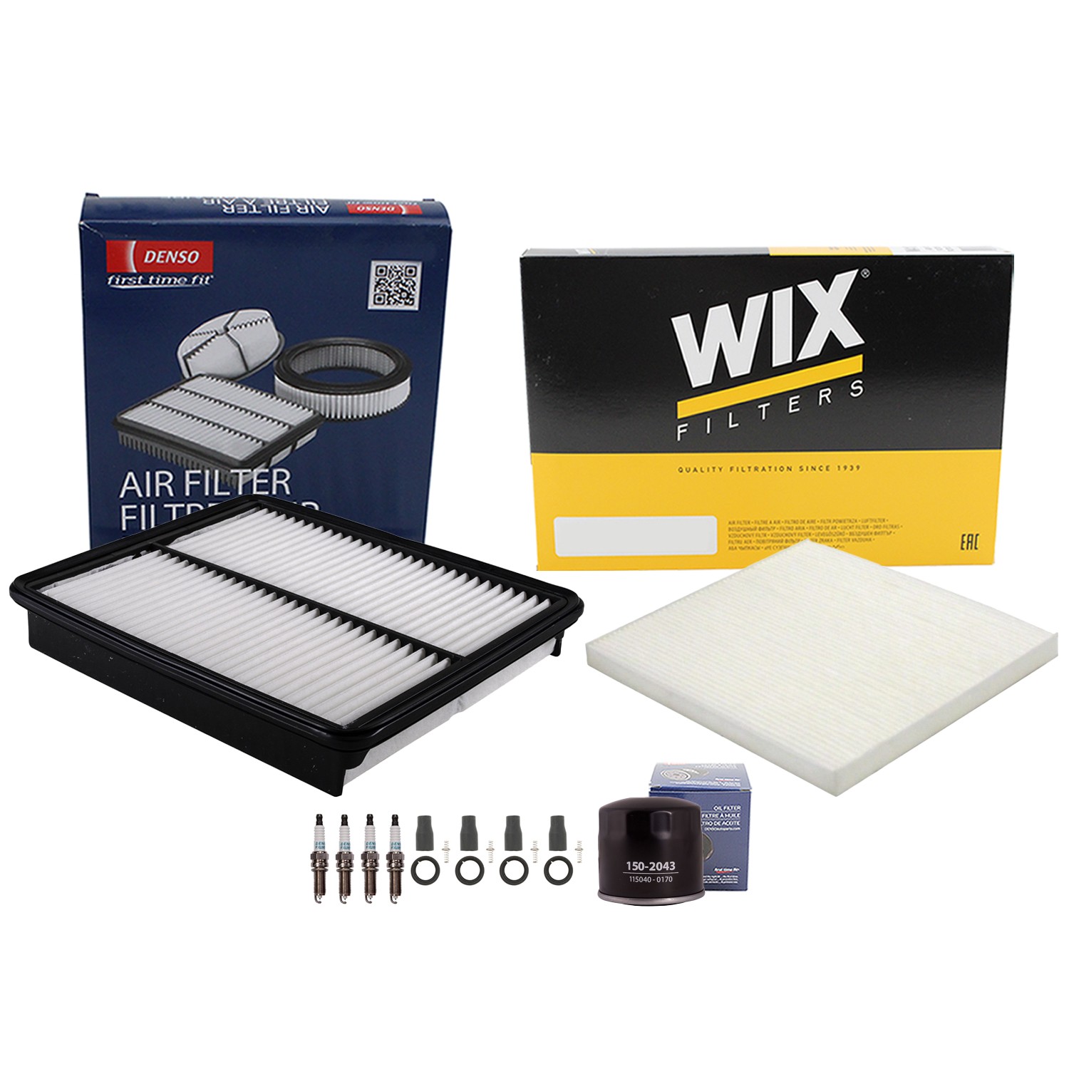 Denso Tune Up Kit NGK 4 Spark Plugs  Boots Kit for Hyundai Sonata 2.4L L4 C FWD