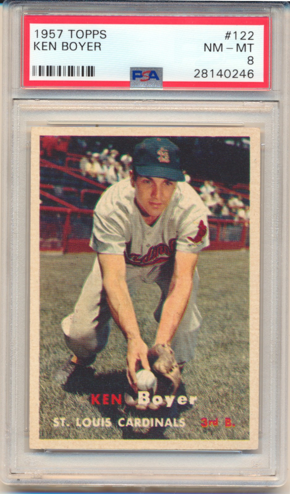 1957 Topps Ken Boyer (#122) PSA8 PSA