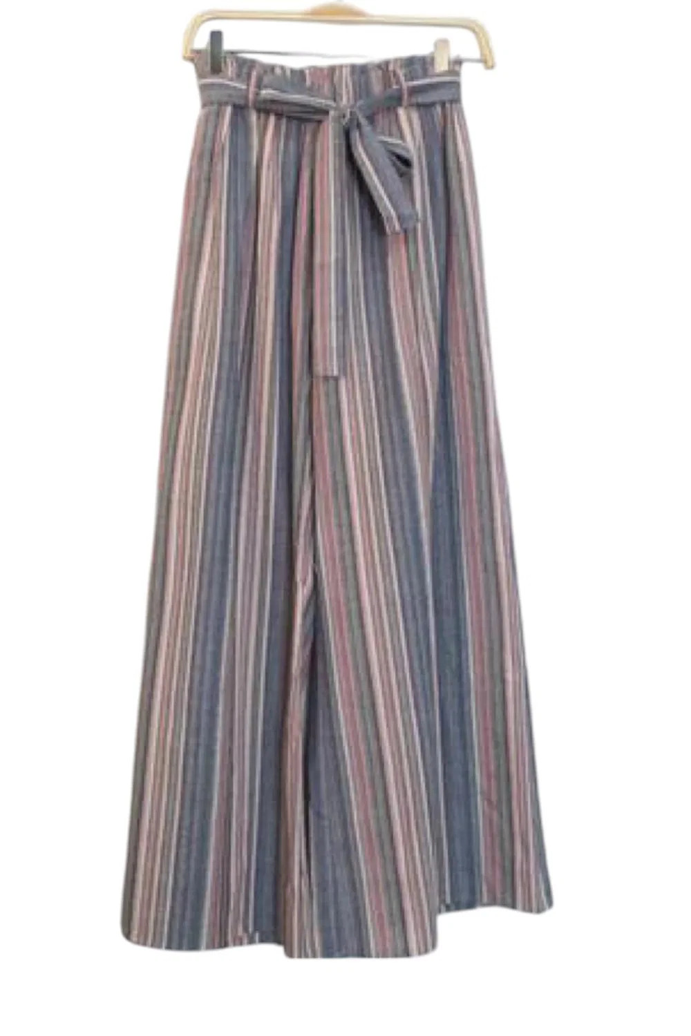 Susan Graver Women's Novelty Woven Tie Waist Pant Black