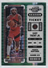 2022 Contenders Optic Season Ticket Green Pulsar Prizm 24/25 Gary Trent Jr 15wb