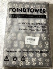 Foindtower Set of 2 Throw Pillow Covers New Sealed Modern Home Decor