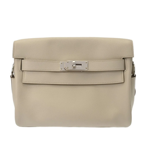 Hermes Kelly Handbag Silver #WB3803