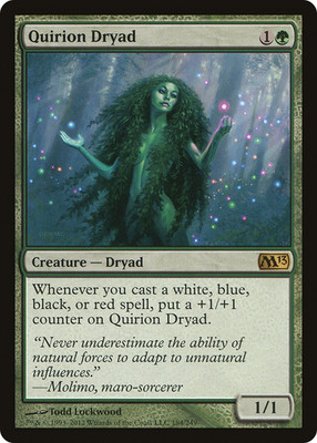 MTG - Quirion Dryad - Magic 2013 - NM - EN - NonFoil