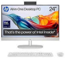 HP Pavilion 24" All-In-One Desktop ULTRA 5 PC 1TB SSD White Wireless K+M Win 11