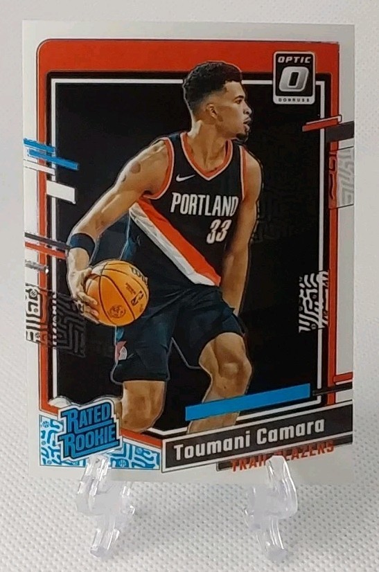 🏀2023-24 donruss optic TOUMANI CAMARA (rookie) basketball card #204🏀 *Blazers*