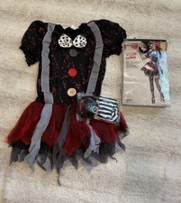 Women  s Killer Clown Halloween Costume Accessories Extra Large New  