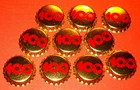 VINTAGE 10 COCA-COLA 100th ann 1986 COKE Uncrimped NO LINER Soda Bottle Cap