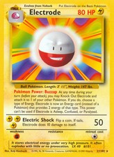 Electrode - 21/102 - Pokemon Base Set Unlimited Rare Card WOTC MP