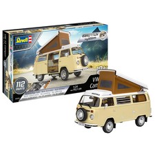 Image of Revell 07676 Volkswagen T2 Camper Van Easy-Click VW Bus Model Kit 1:24