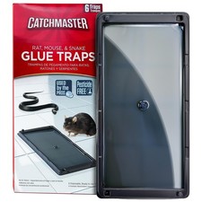 Catchmaster Rat, Snake and Mouse Traps 6Pk, Large Bulk Glue Rat Traps for Hom...