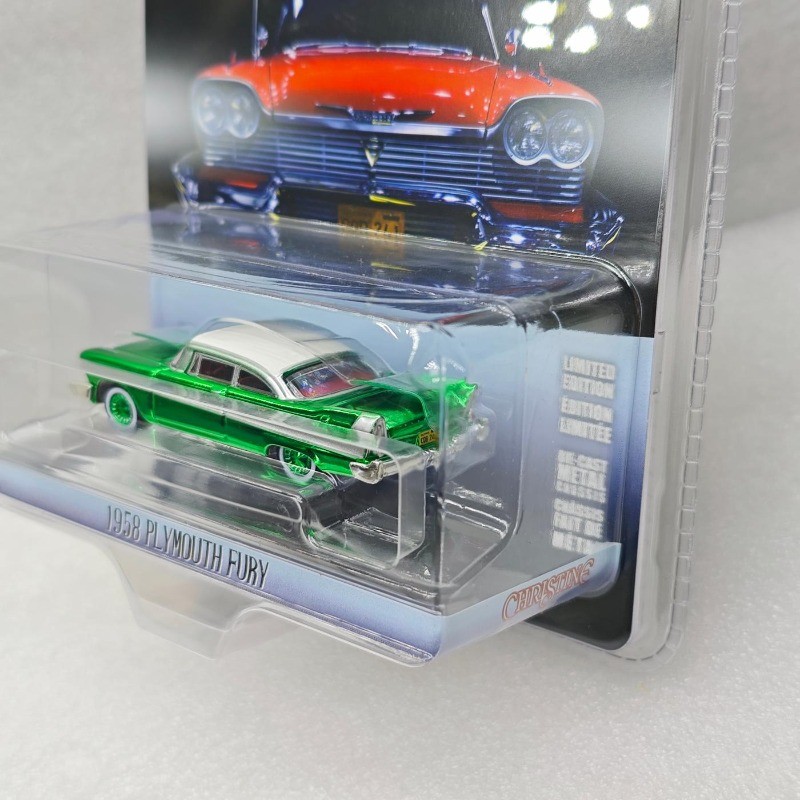 Greenlight 1:64 1958 Plymouth Fury Christine Chase Chrome Green