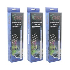 3 Pcs 100W Aquarium Fully Submersible Heater Tropical Fish Tank Water Adjustable