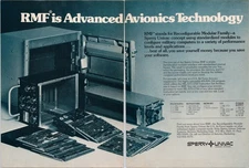 Sperry Univac RMF Advanced Avionics Technology 1981 2 Pg Print Ad