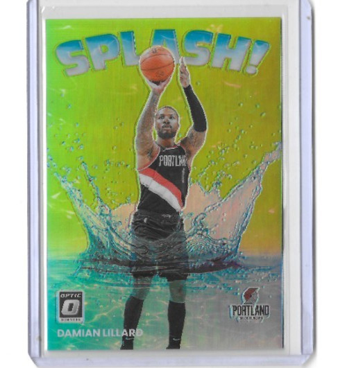 2022-23 Panini Donruss Optic Splash! Lime Green #6 Damian Lillard #’d /149