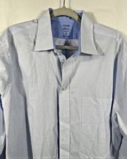 Chaps Dress Shirt Men’s XL Blue & White Checked Cool Max 17 1/2 | 32/33