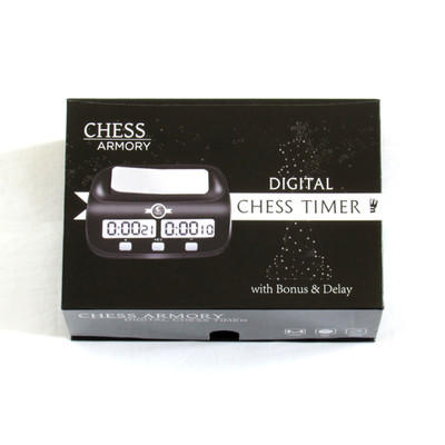 Chess Armory Digital Chess Timer New w/ Bonus & Delay Portable