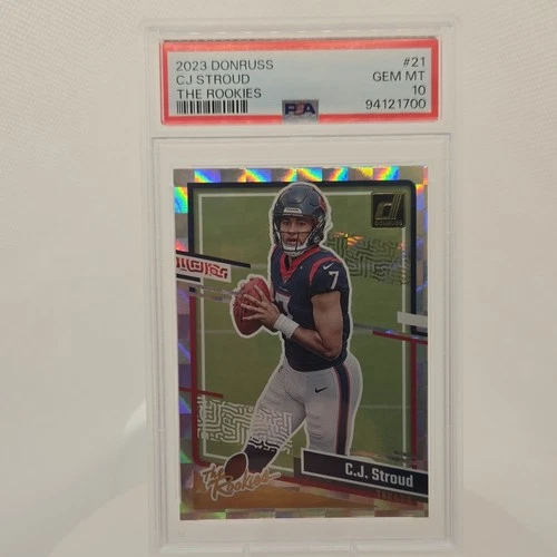 Panini 2023 Donruss The Rookies C.J. Stroud #21 Rookie PSA 10 Houston Texans NFL