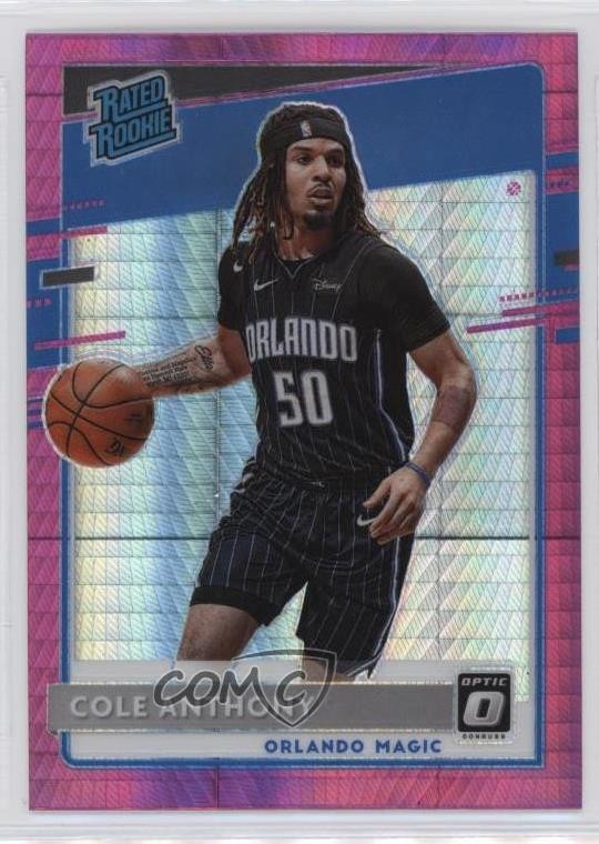 2020 Panini Donruss Optic Rated Rookie Hyper Pink Prizm Cole Anthony #165 14mt