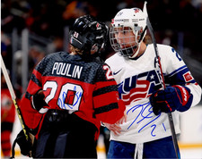 MARIE-PHILIP POULIN & HILARY KNIGHT autographed SIGNED CANADA USA 8x10 photo!