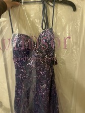 Sherry Sequin Halter A-Line Mini Dress; Size XS; Original; Never Worn; New