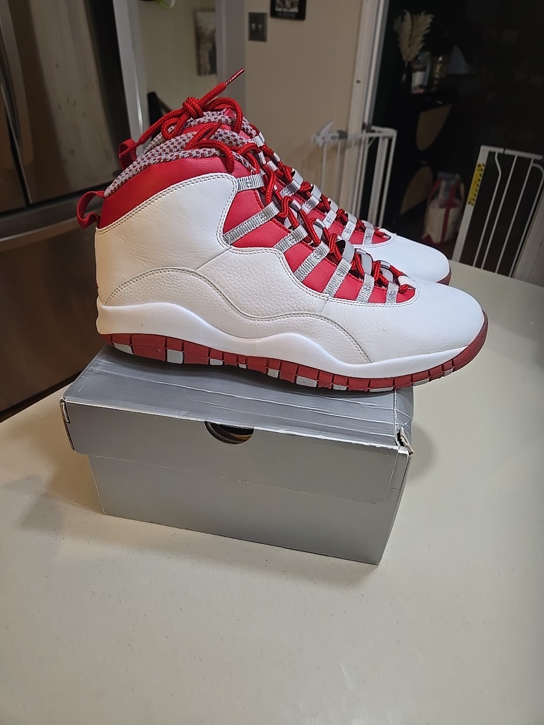 Size 13 -Air Jordan 10 Retro 2005 Red Steel 2005 BRAND NEW IN BOX 100% WEARABLE  thumbnail 3