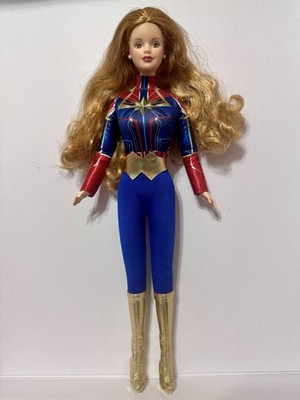 Mattel Barbie Rose Doll As Captain Marvel Superhero OOAK 74299223372| eBay