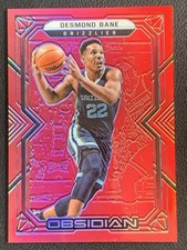 Desmond Bane 2021-22 Panini Obsidian Base Electric Etch Red Flood #76