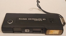 Kodak EKTRALITE 10 110 Film Camera Black Built-in Flash Fixed Focus