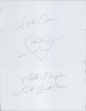 Fats Domino Pianist Singer Signed 8.5x11 Sketch Page JSA Authenticated