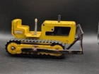 Vintage Tonka Dozer 9” Yellow Pressed Steel USA Working Intact Treads