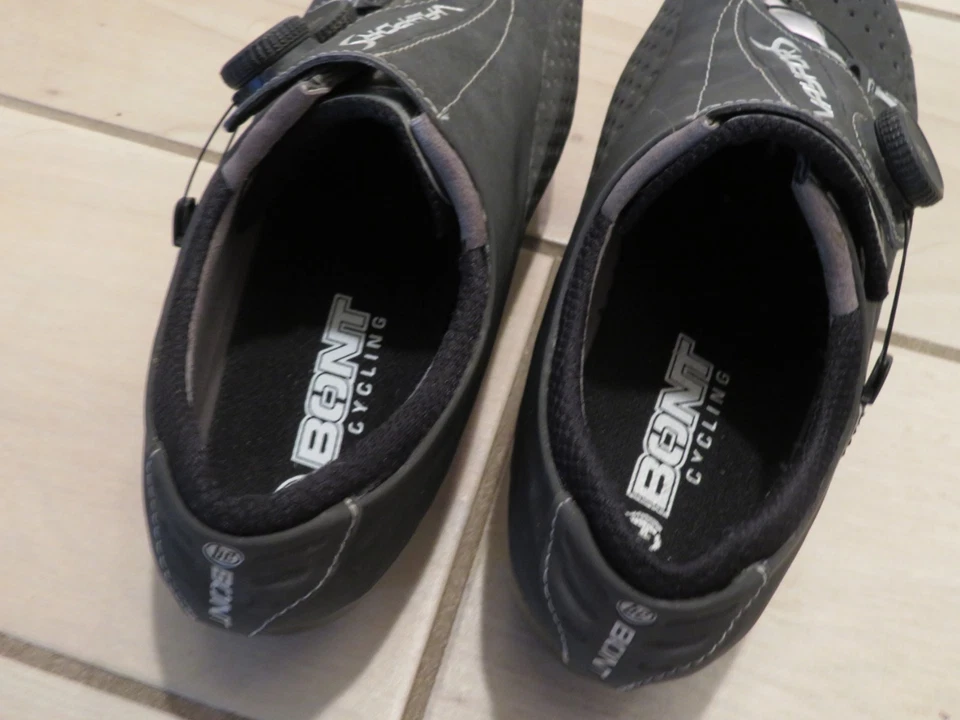 Zapatos de ciclismo de carretera BONT Vaypor S negros BOA 43/9 Wahoo Speedplay botines Foto 3 de 4