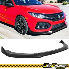 Fits 19-21 Honda Civic CS Style Front Bumper Lip Spoiler Unpainted PU