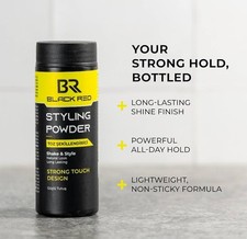 Black Red Styling Powder Strong Touch Design Shake & Style 20g UNBOXED