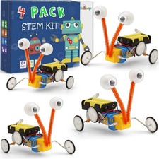 4 Set Bulk Robot Kits for Kids 6-8 8-12,STEM Crafts Robotics Science Projects..