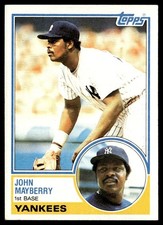 1983 Topps John Mayberry New York Yankees #45