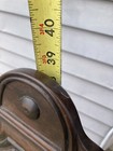 Antique French Cane Chair Arm Carved Dark Oak 19th C Library — photo 4