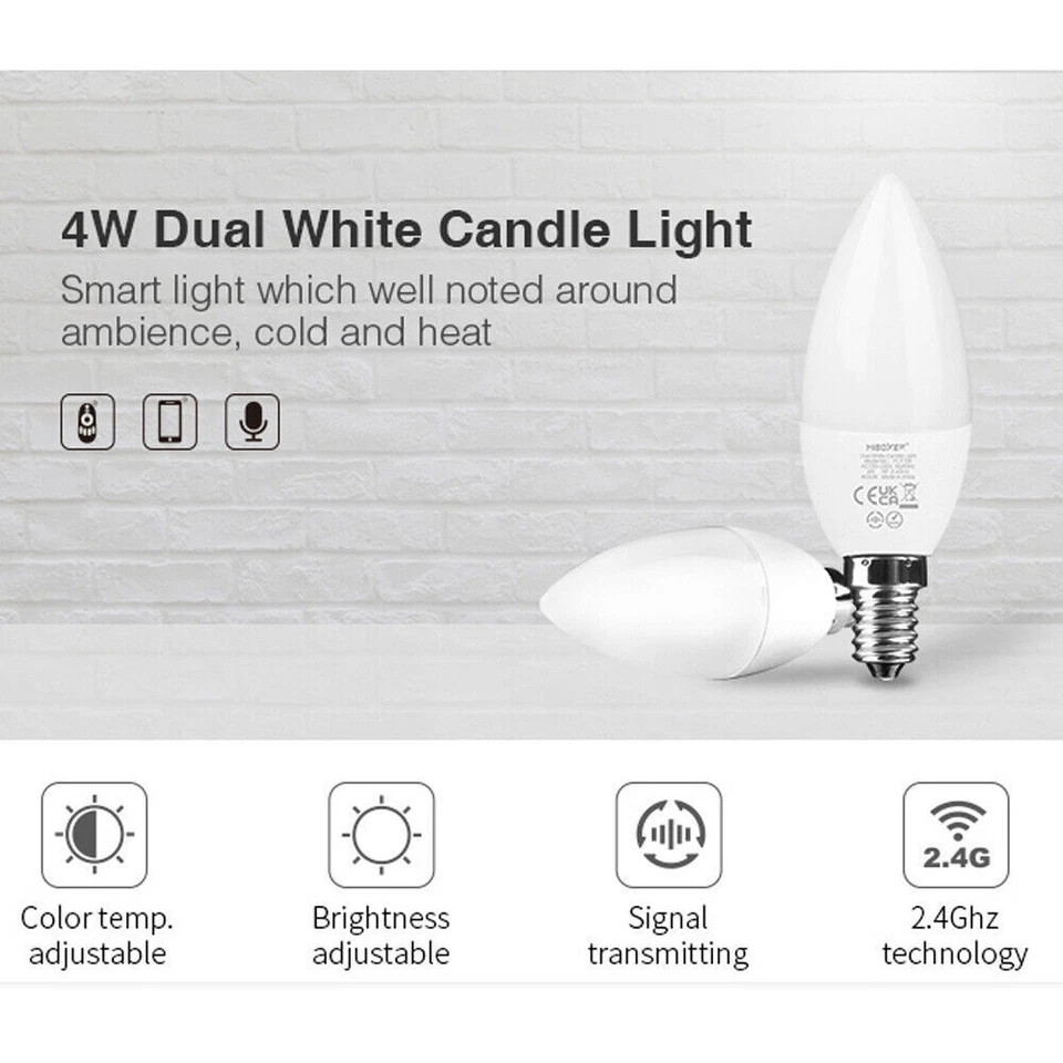 MiBoxer 2.4G LED Bulb light E27 GU10 MR16 E14 RGB CCT Smart WiFi APP RF Remote - Image 3 of 4