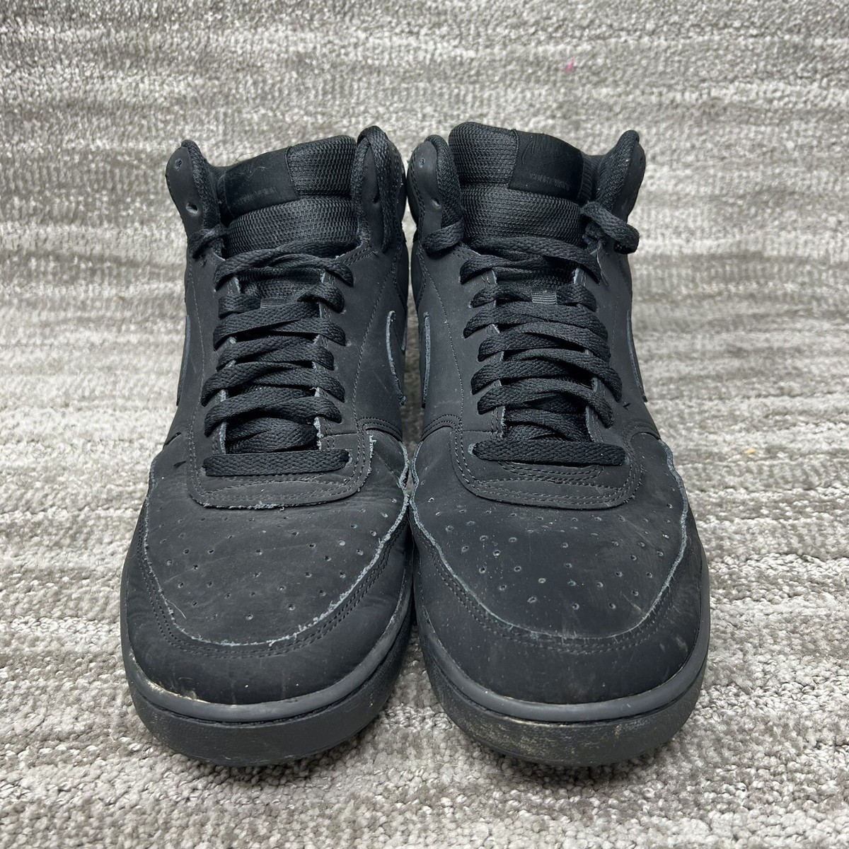 Nike COURT VISION MID Triple Black CU6620-001 Athletic Sneaker Shoes Mens 11.5 Nike Court Vision Mid | Men main image 4