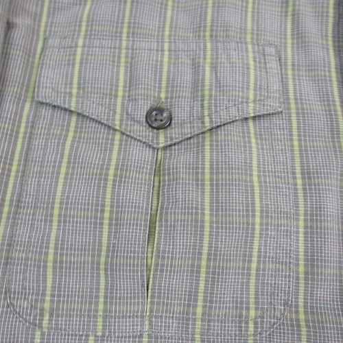 The North Face Shirt Mens Large Grey Green Plaid Long Sleeve Button Front - Picture 14 of 14