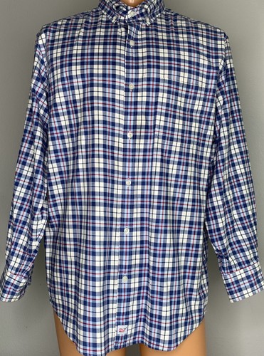 Vineyard Vines Button Down LS Herrenhemd Large klassische Passform Murray blau kariert - Bild 1 von 9