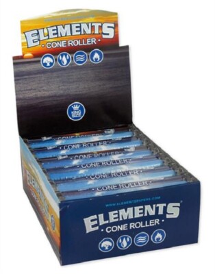 12x Elements Cone Roller 110mm Rolling 2 in 1 King Size Zigaretten Drehmaschinen