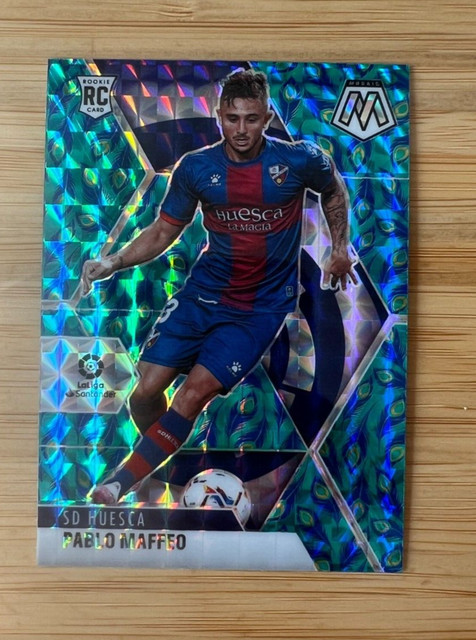 2020-21 Panini Mosaic La Liga - Choice Peacock Mosaic #94 Pablo Maffeo (RC)