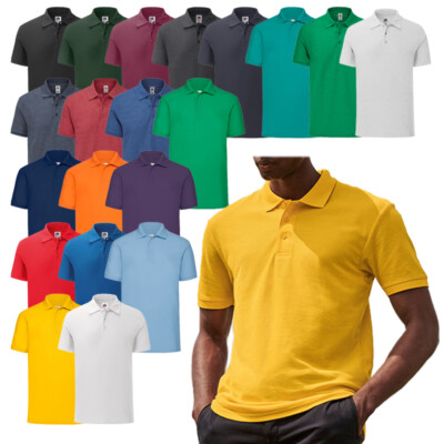 Fruit of the Loom 65/35 Pique Polo Shirt - Herren Kurzarm Polo F502